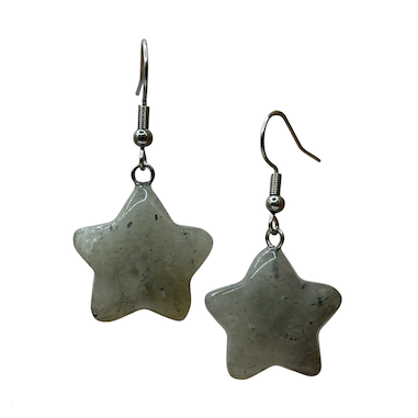 Labradorite Star Surgical Steel Earrings.