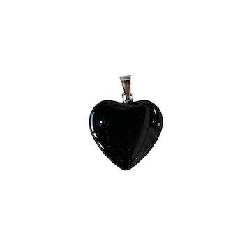 Black Obsidian Heart Pendant
