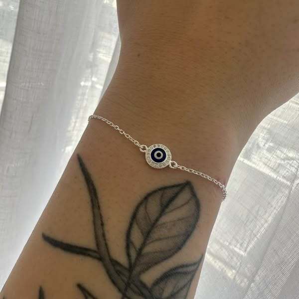 Blue Eye / Evil Eye of Protection 925 Sterling Silver Bracelet