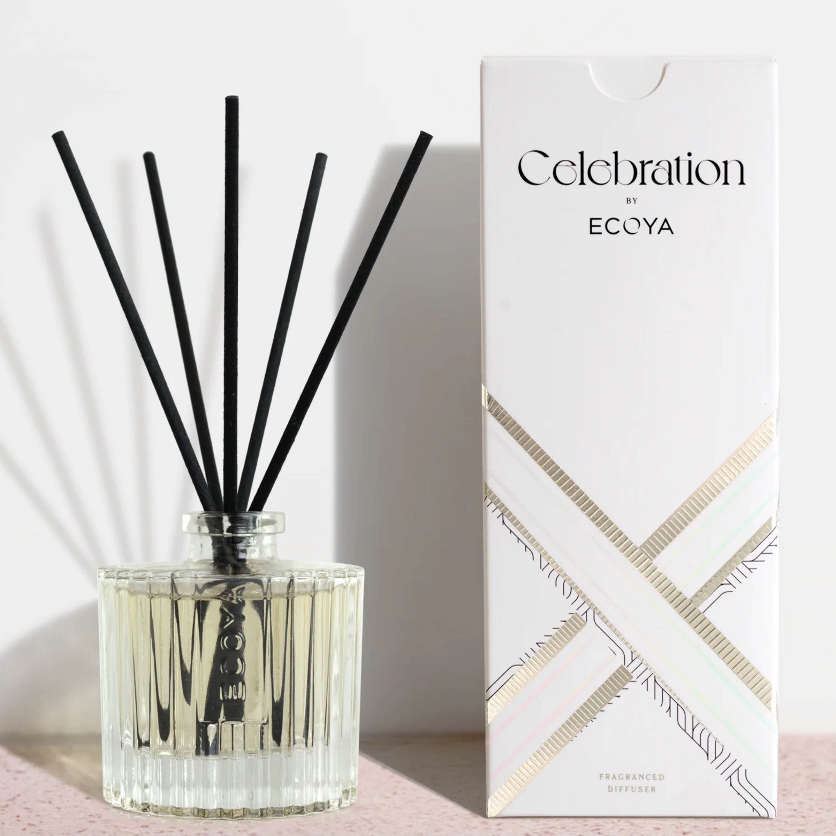 White Musk & Warm Vanilla Mini Celebration Diffuser - Ecoya