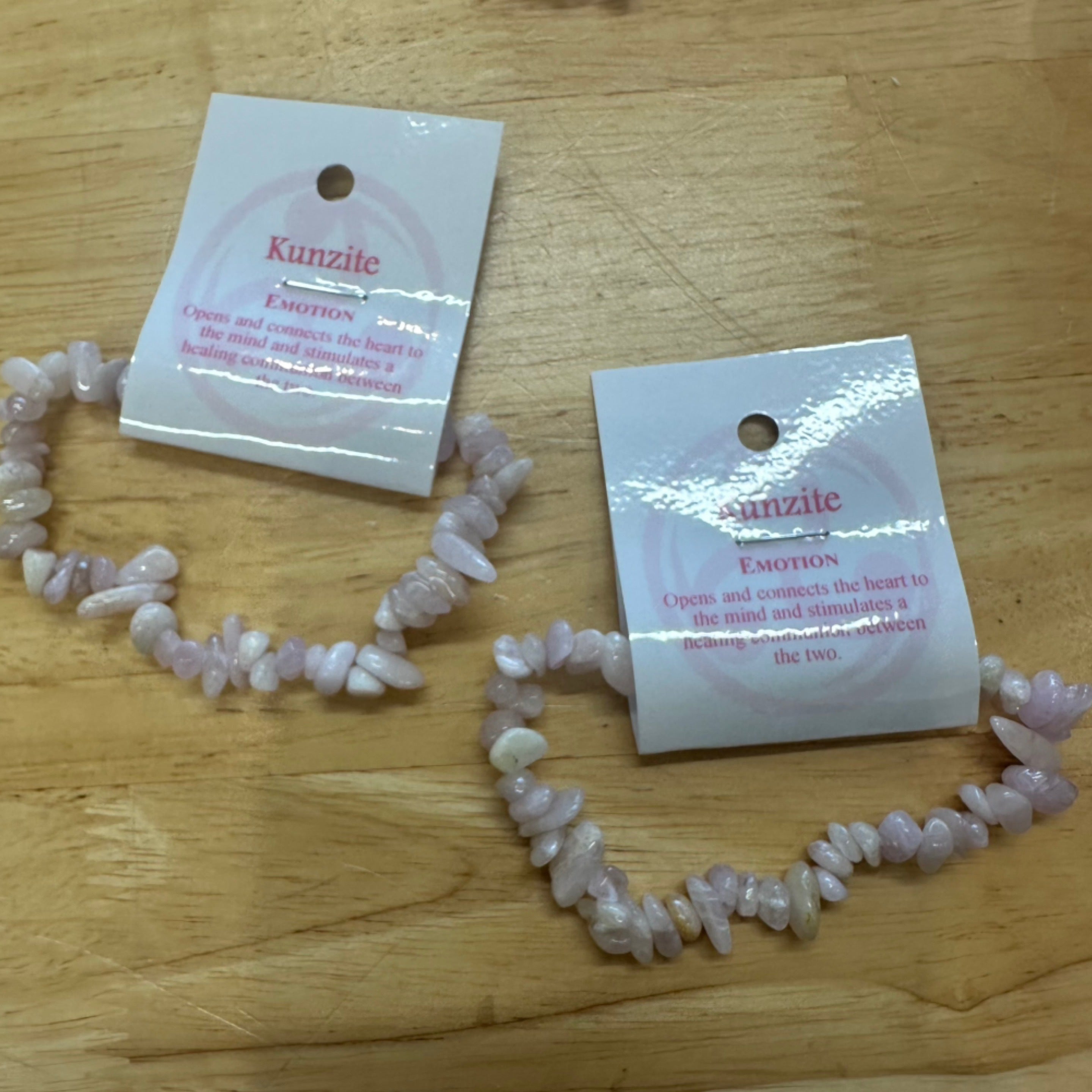 Kunzite Chip Bracelet