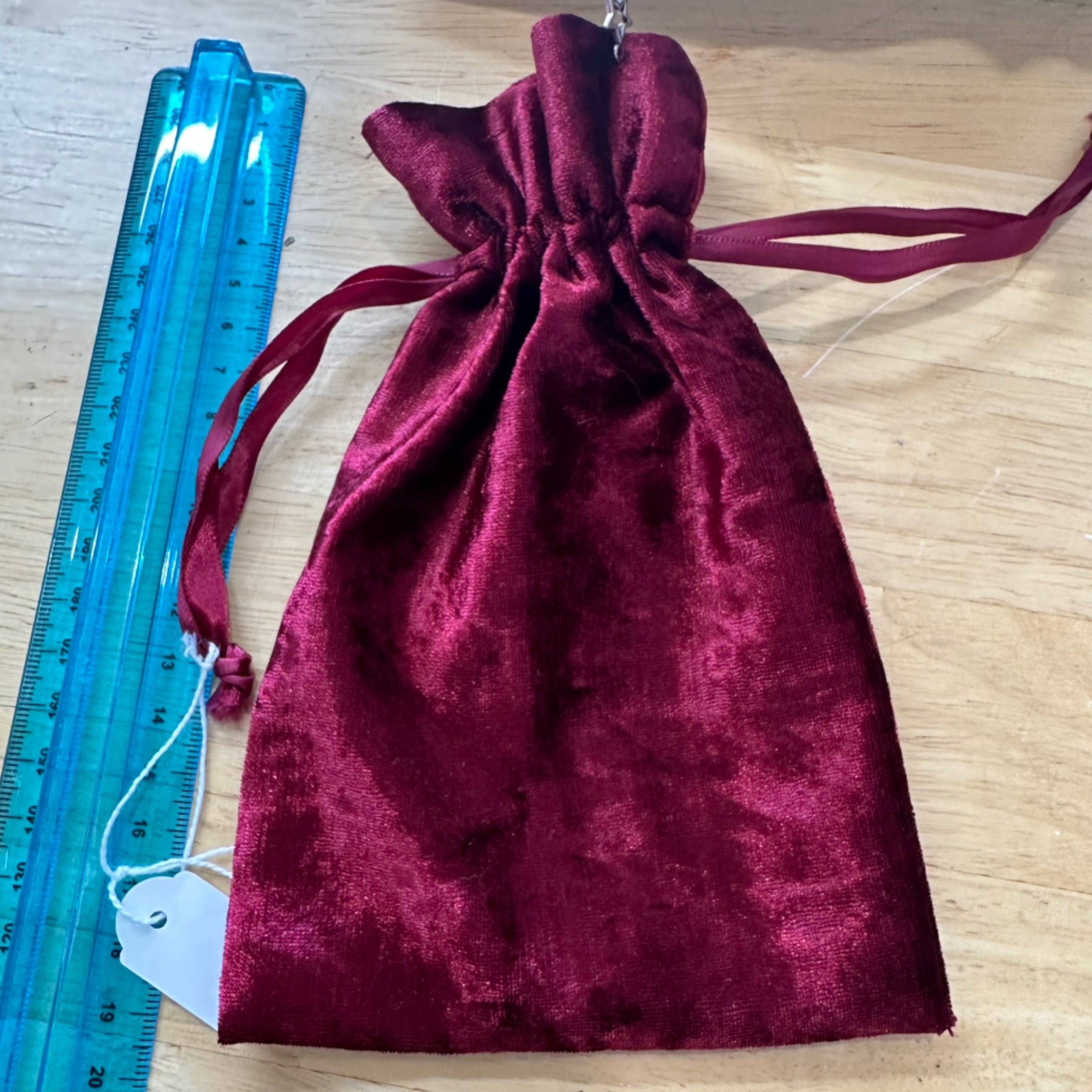 Burgundy Tarot & Oracle Deck Bag Handmade With Soul