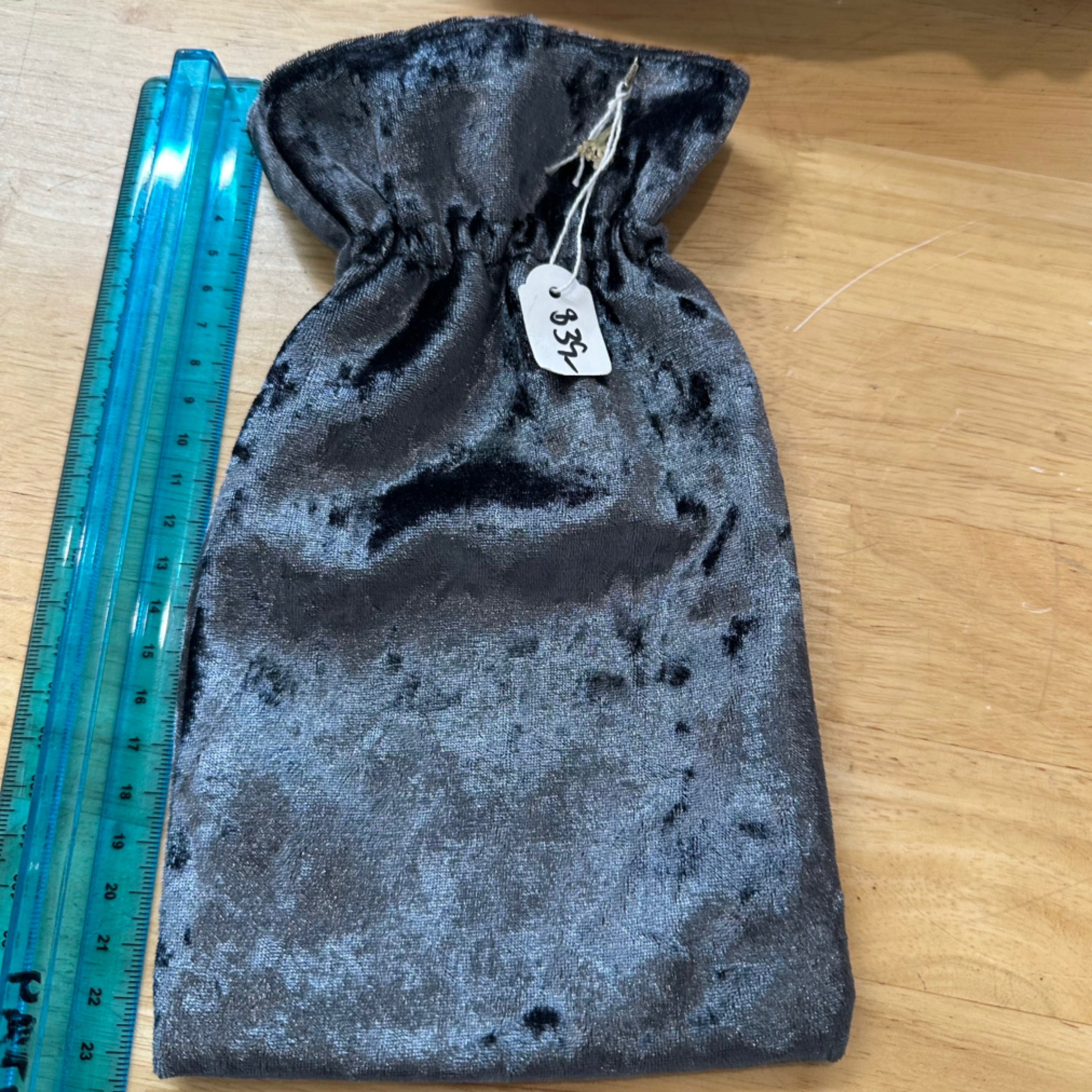 Grey Elastic Top Tarot & Oracle Deck Bag Handmade With Soul