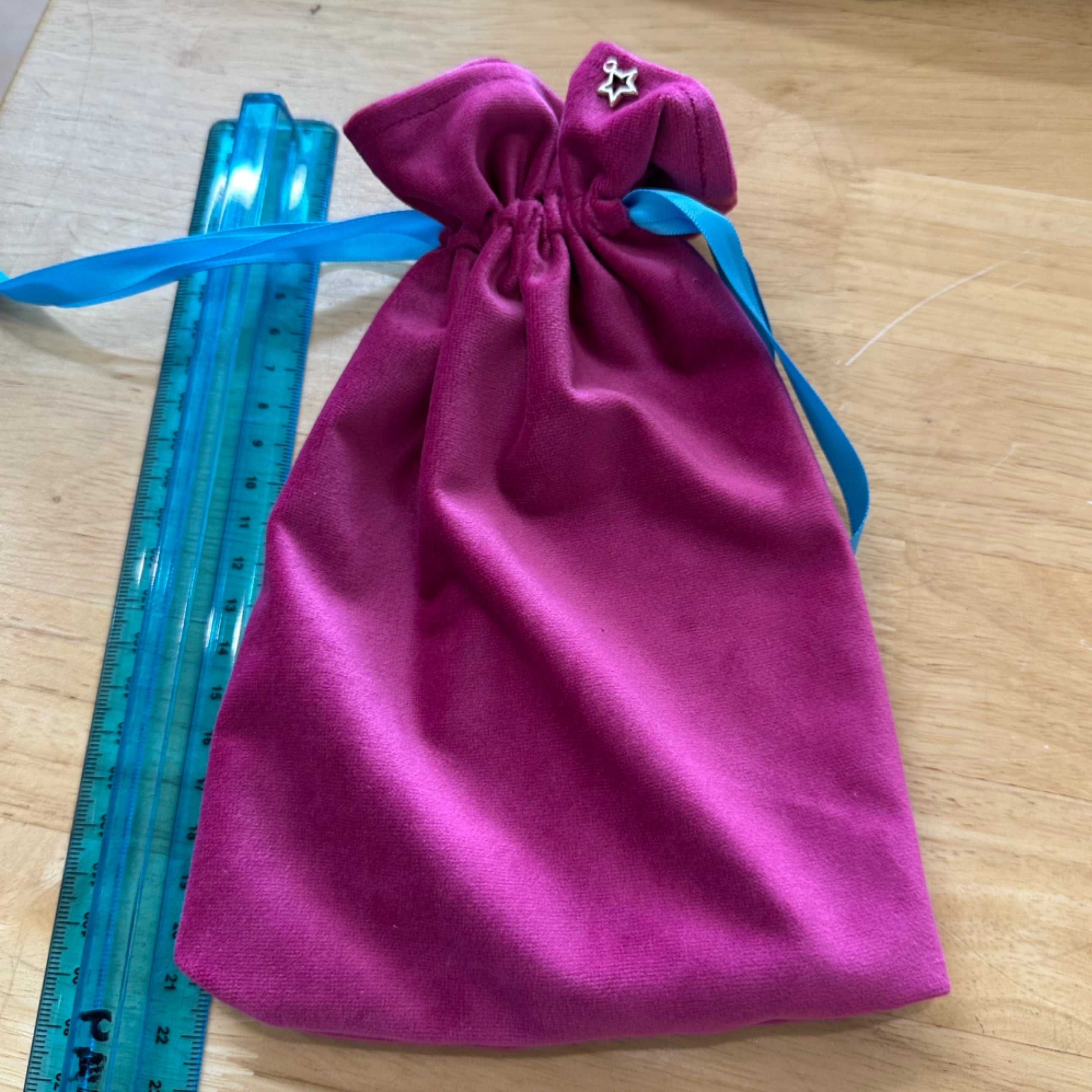 Pink/Teal Tarot & Oracle Deck Bag Handmade With Soul