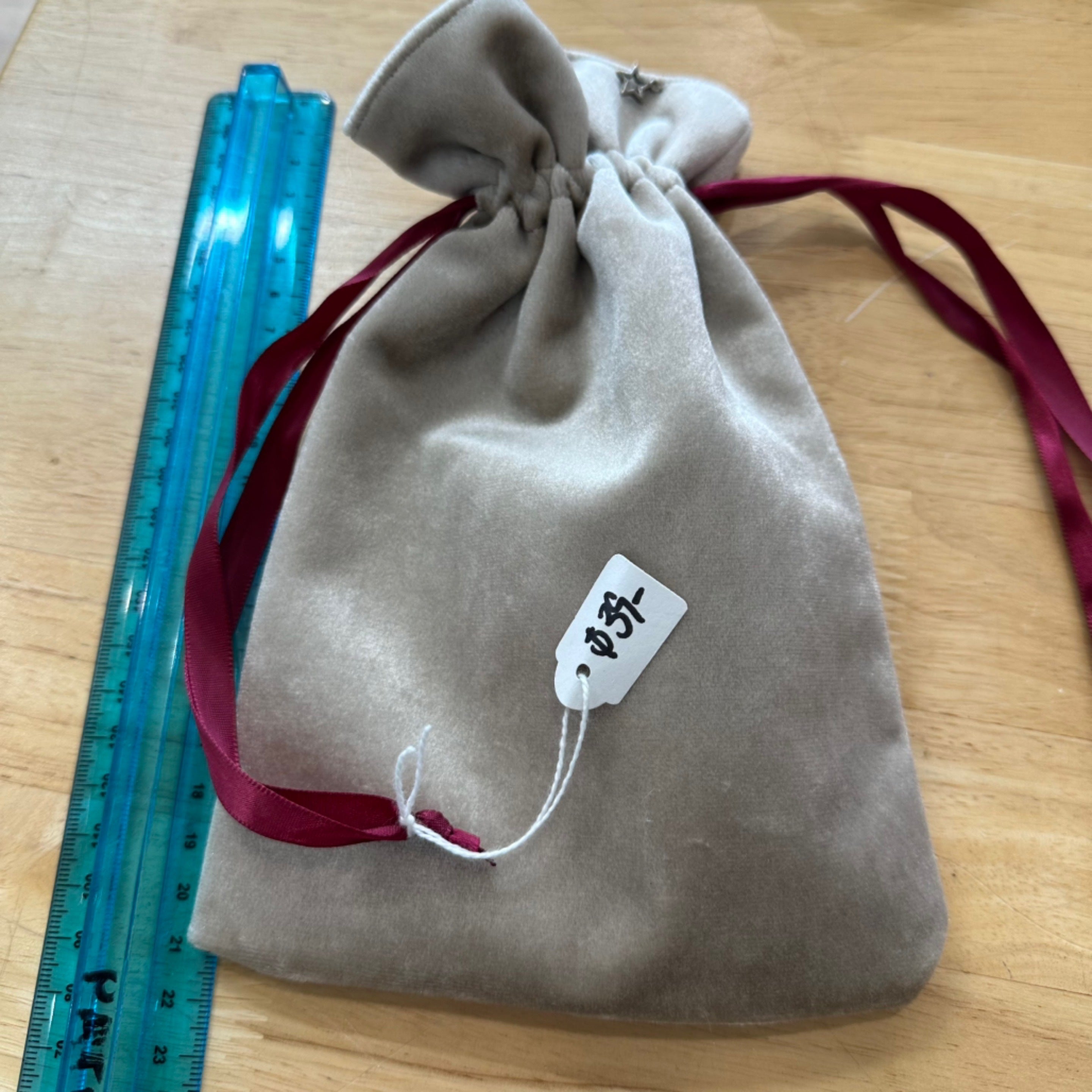 Cream Burgundy Tarot & Oracle Deck Bag Handmade With Soul