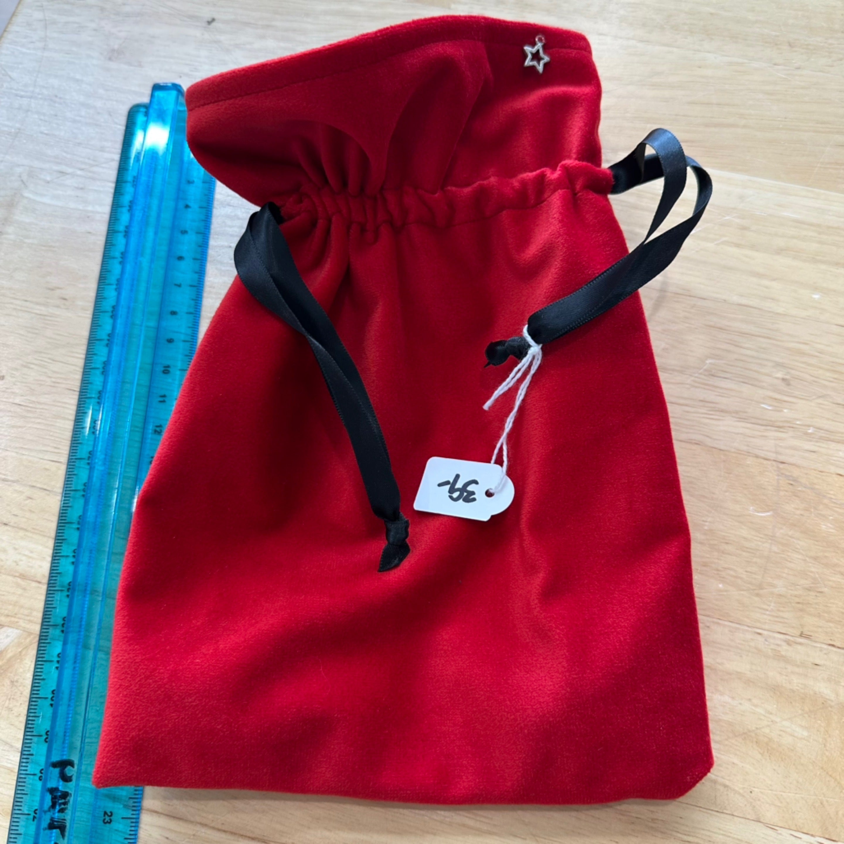 Red/Black Tarot & Oracle Deck Bag Handmade With Soul