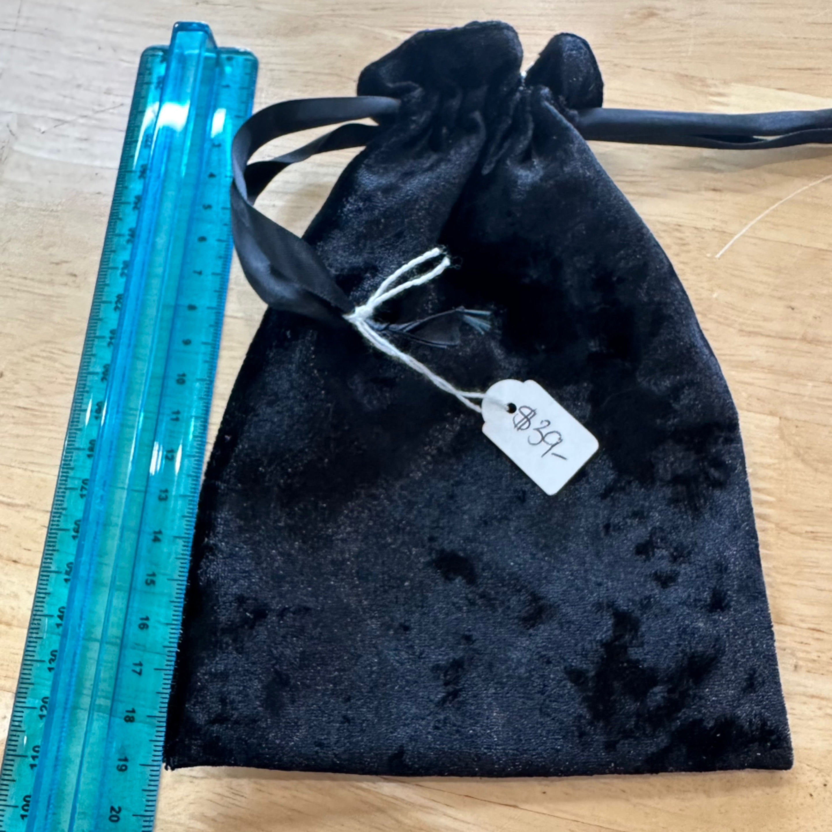 Black Velvet Tarot & Oracle Deck Bag Handmade With Soul
