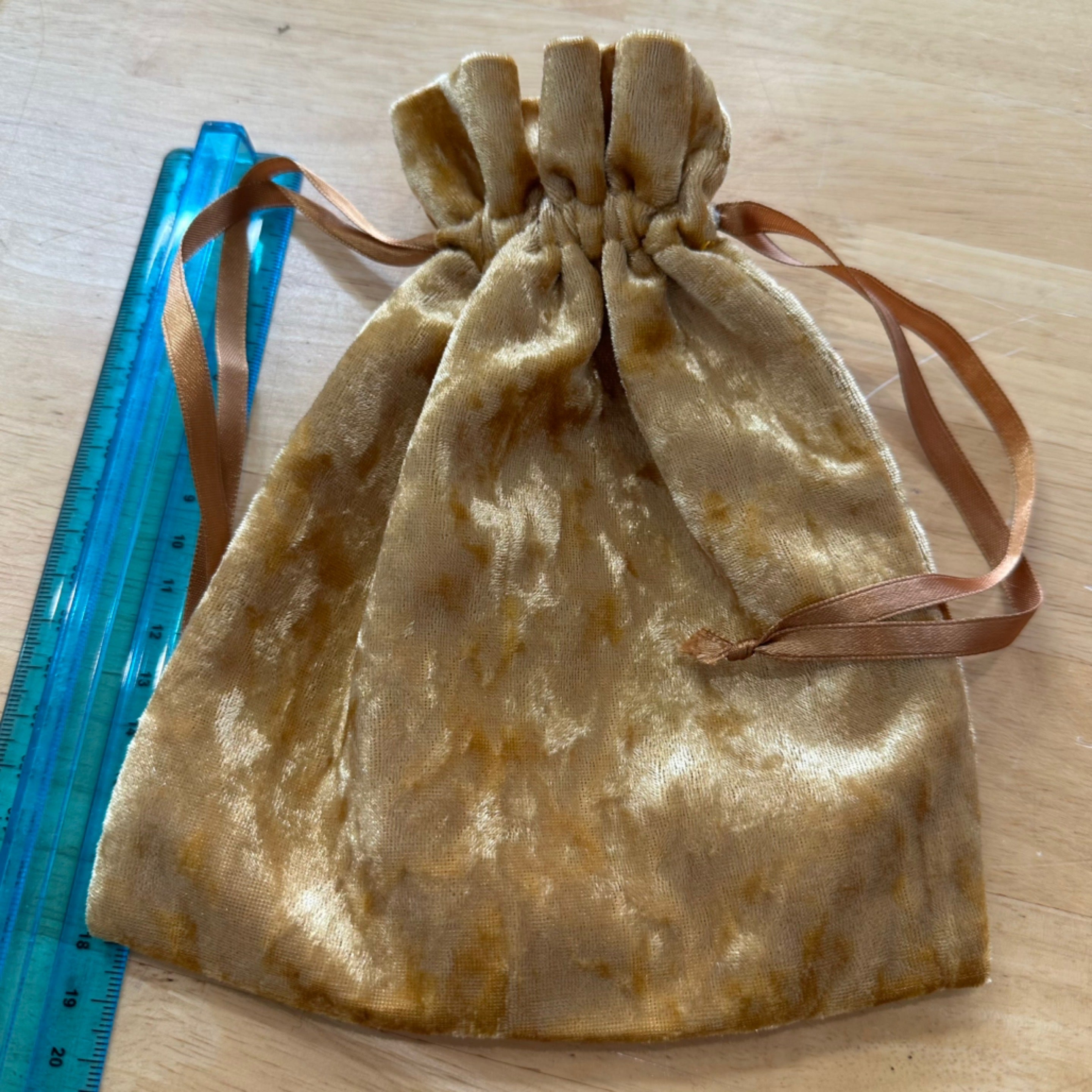 Gold Tarot & Oracle Deck Bag Handmade With Soul