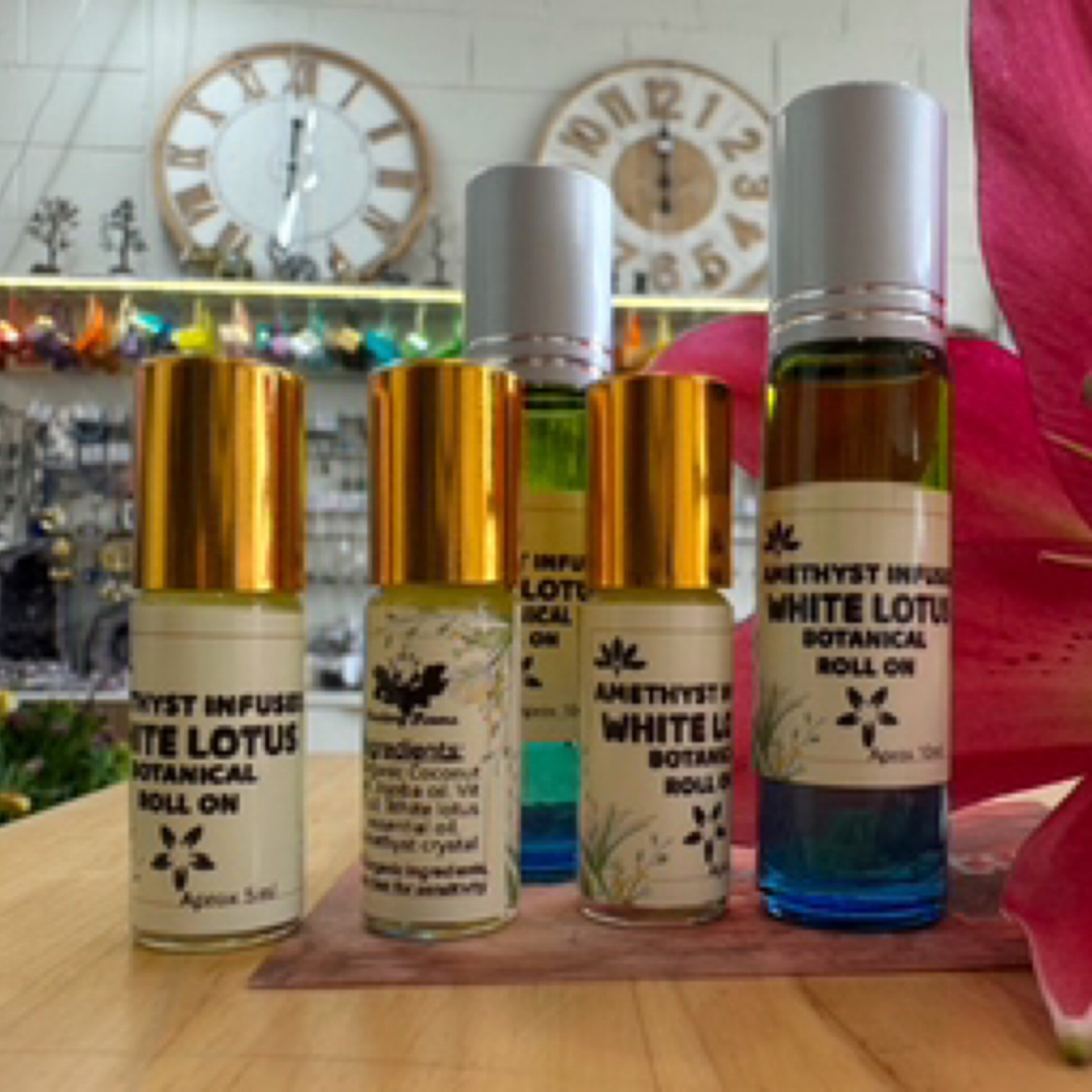 White Lotus Botanical Roll On Amethyst Infused