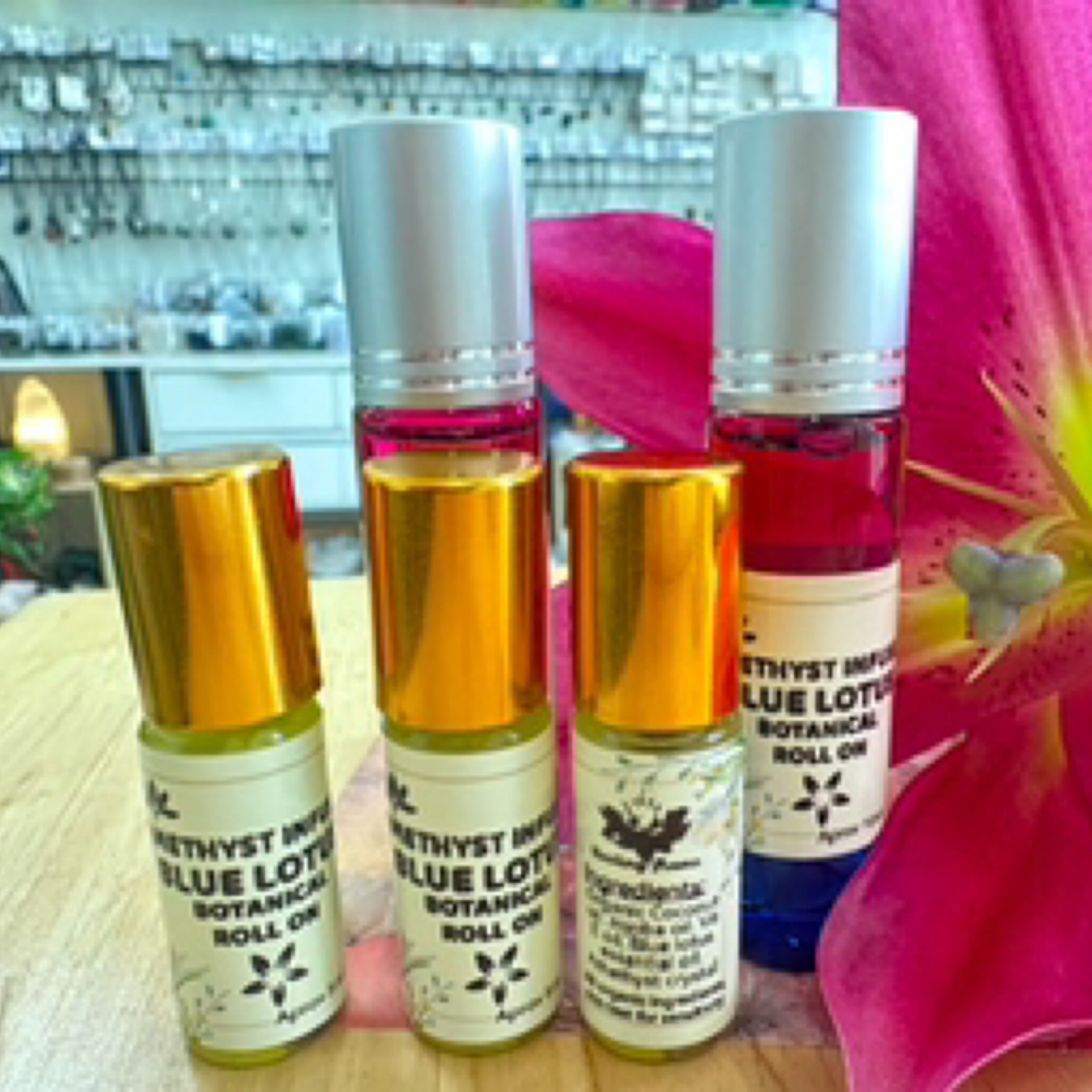 Blue Lotus Botanical Roll On Amethyst Infused