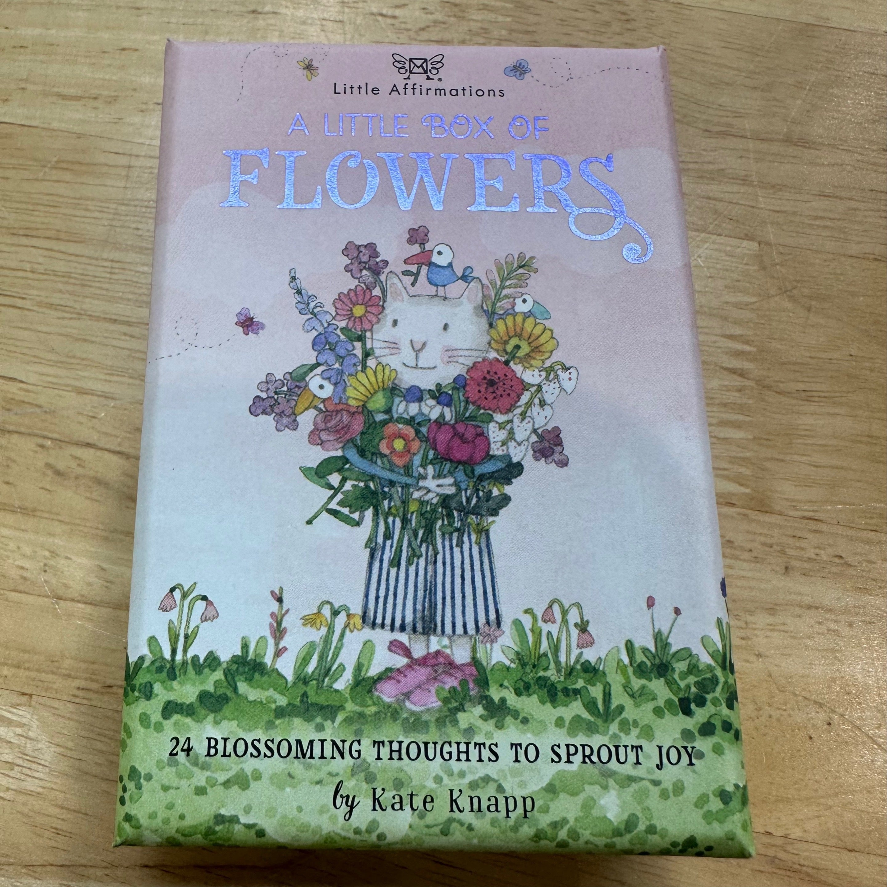 Little Box of Flowers - 24 Twigseeds Affirmations Cards + Stand