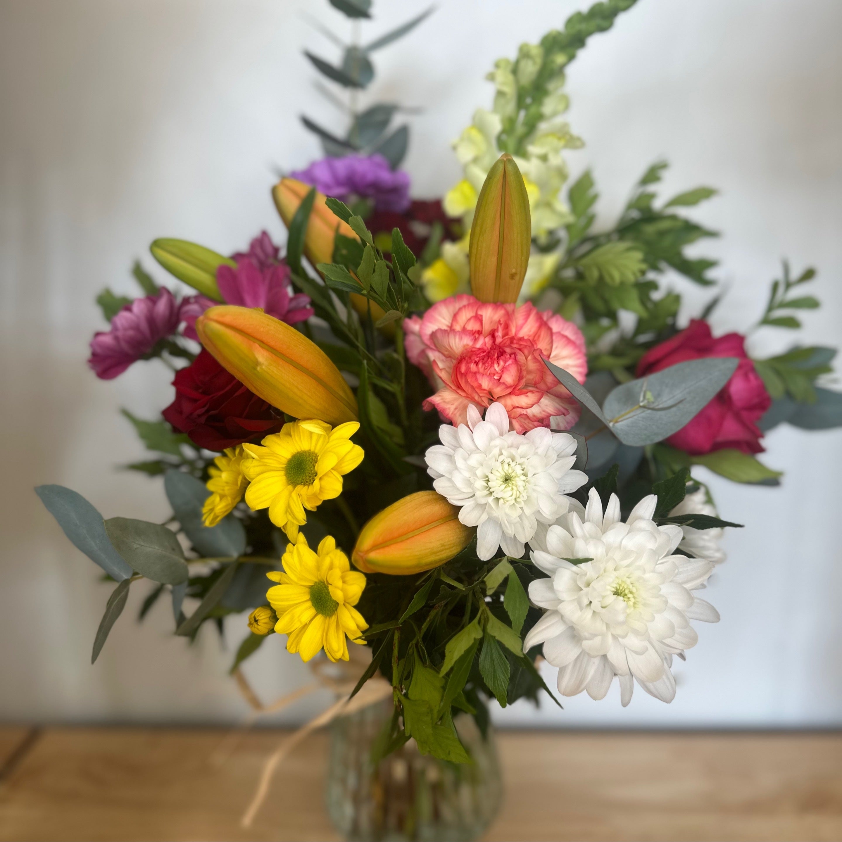 Petite Vase with Seasonal Blooms