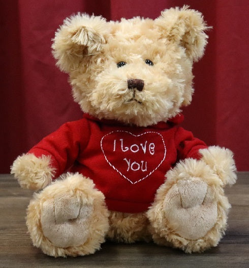 I Love You Bear Timmie in Hoodie 22cm Sitting Height