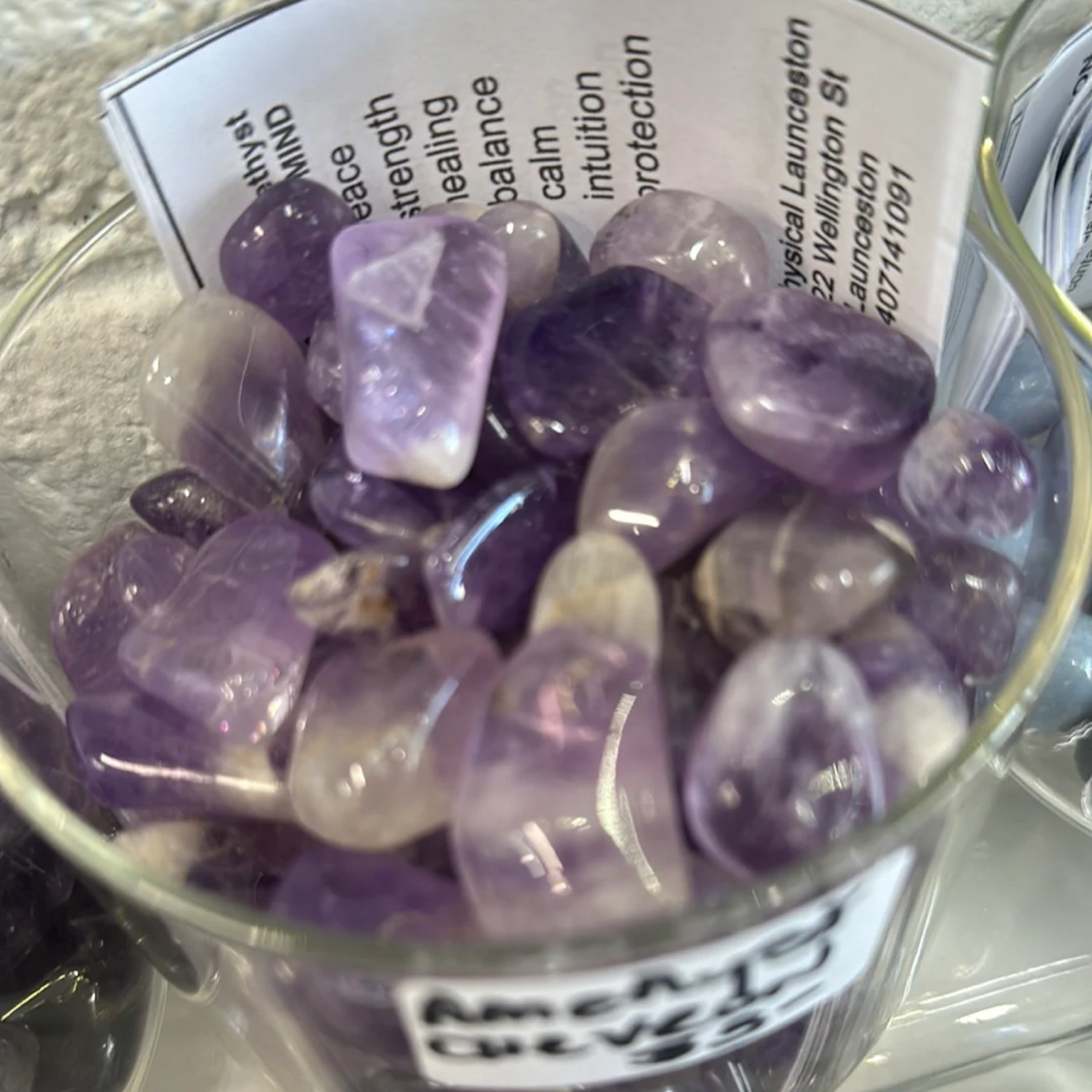 Amethyst - INTUITION - Tumble Stones