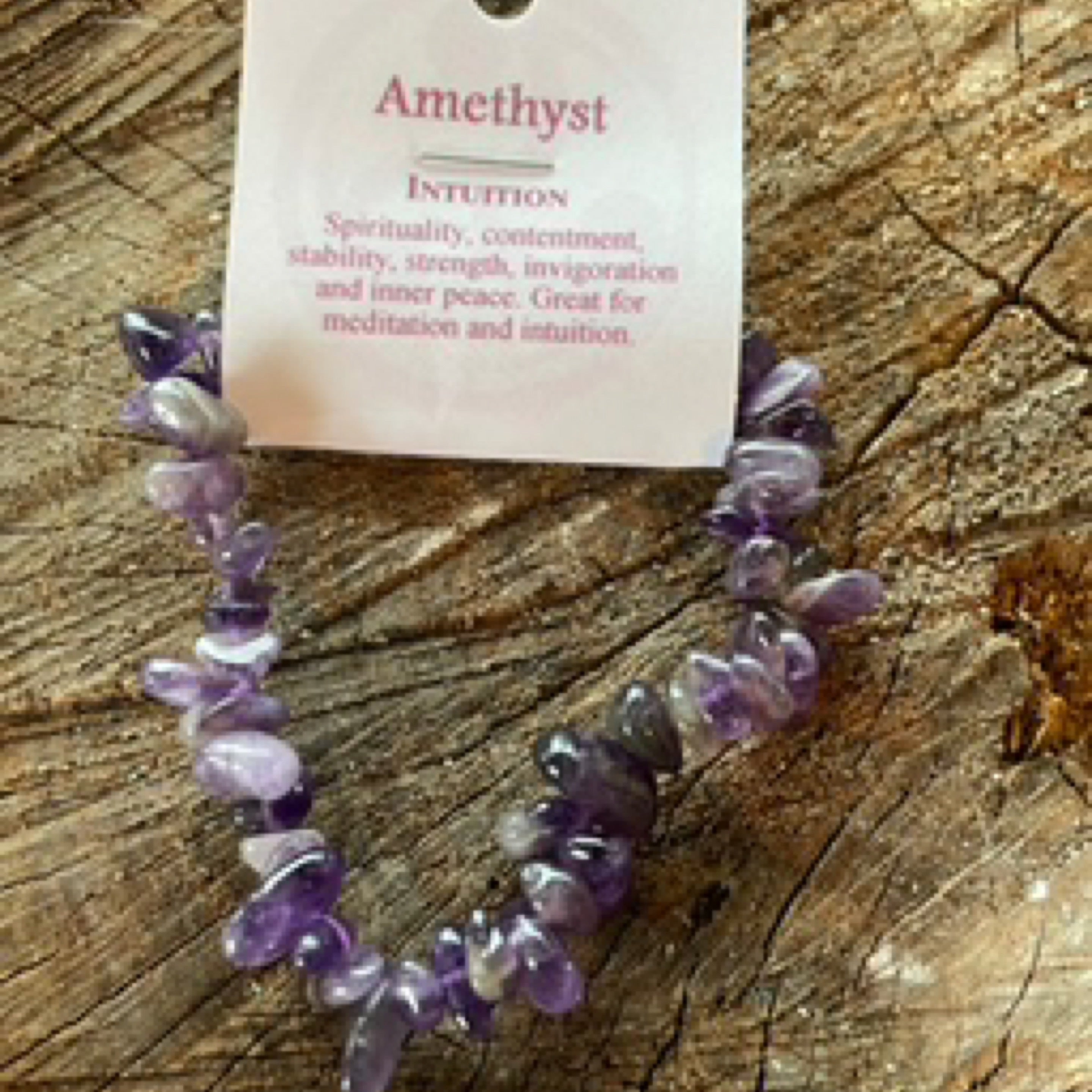 Amethyst Chip Bracelet