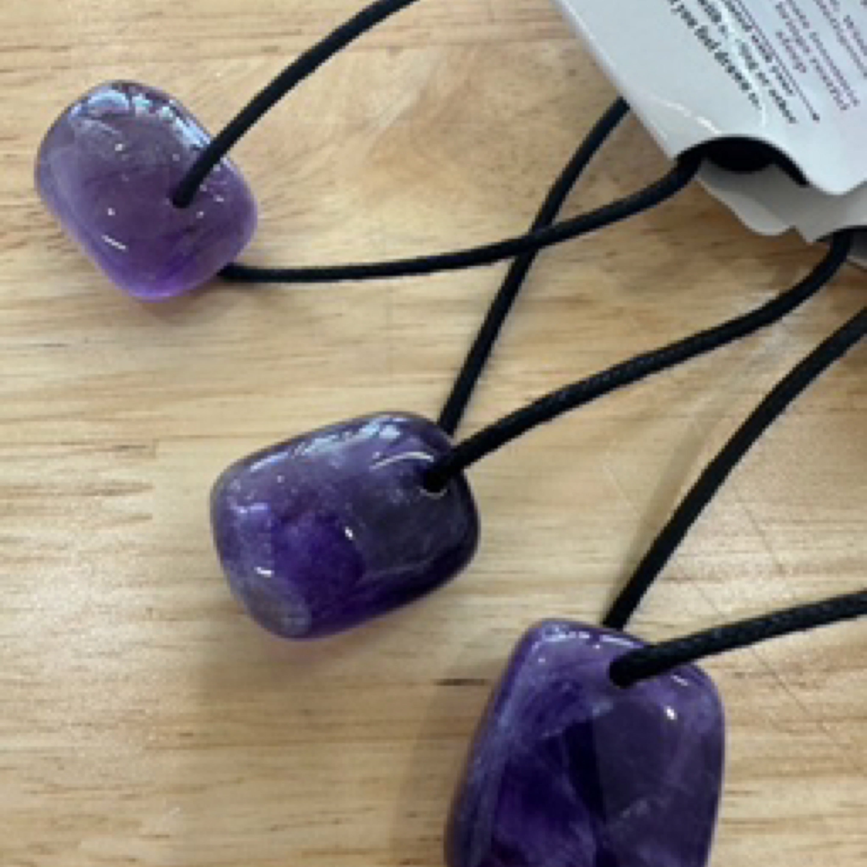Amethyst Tumbled Stone Pendant