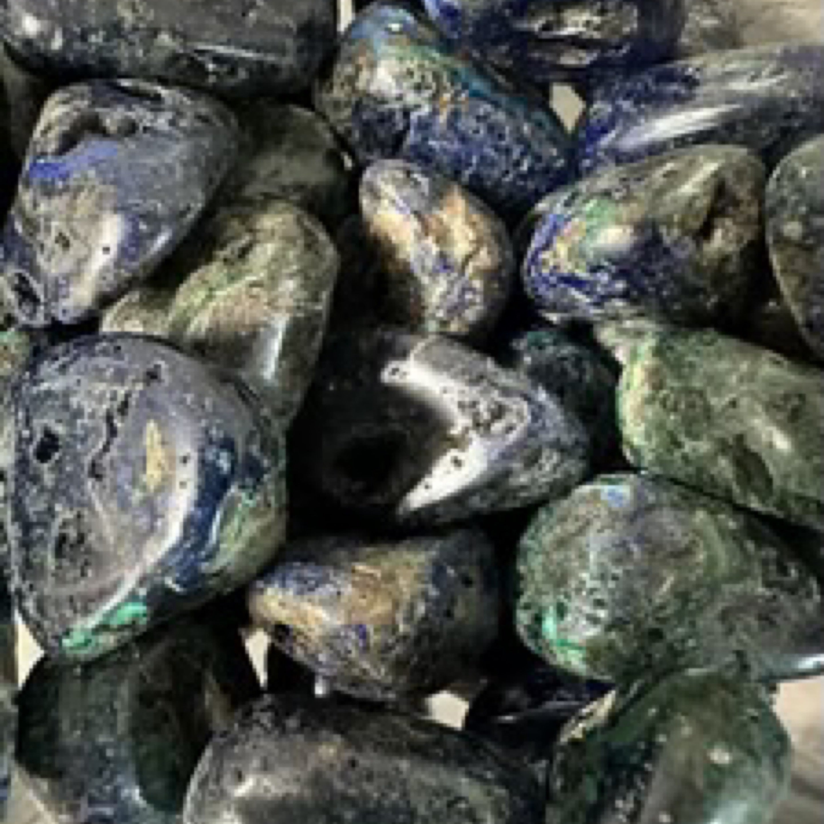Azurite and Malachite Tumble Stones