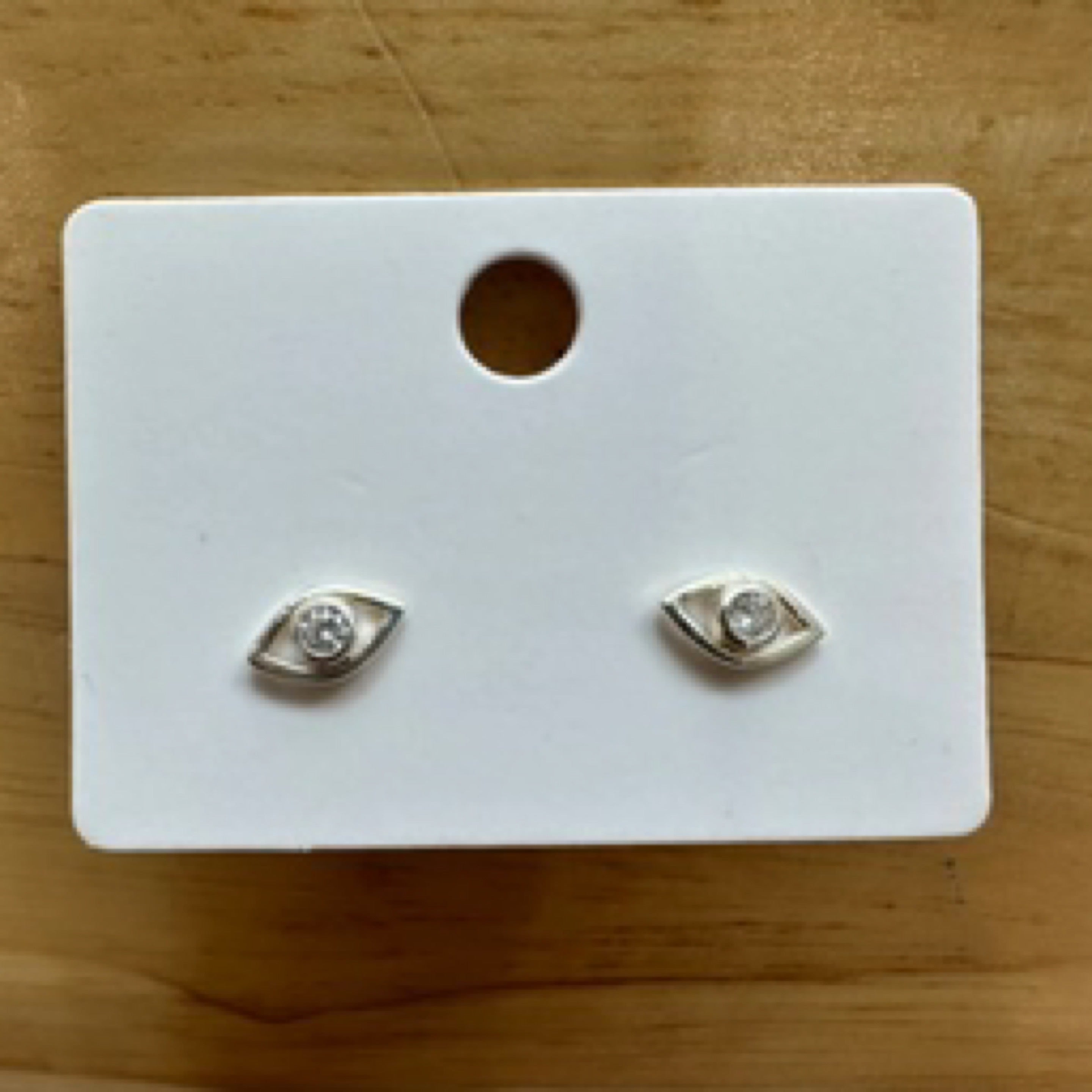 Blue Eye / Evil Eye of Protection Sterling Silver Earrings