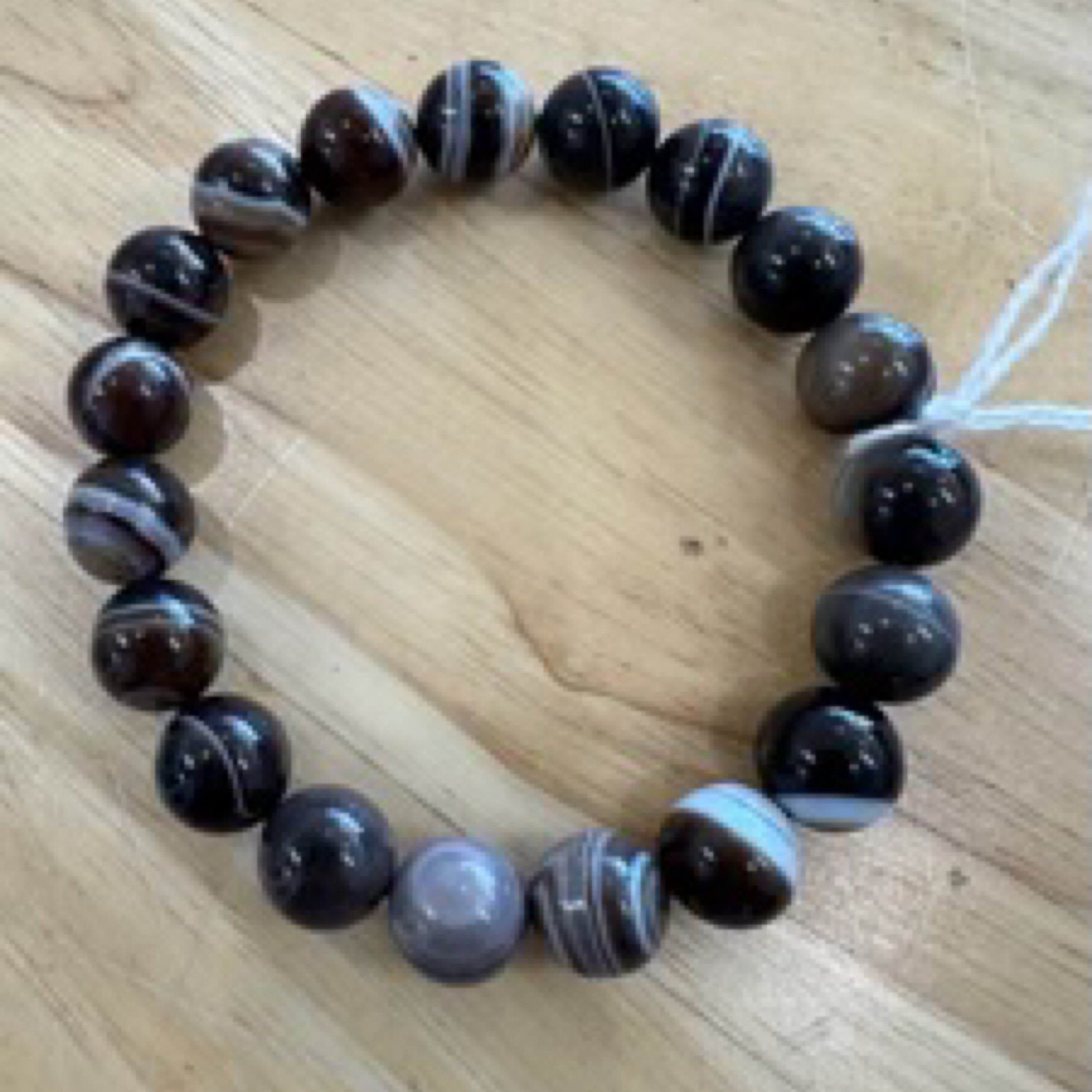 Brown Agate Quality Gemstone Bracelet - 8MM