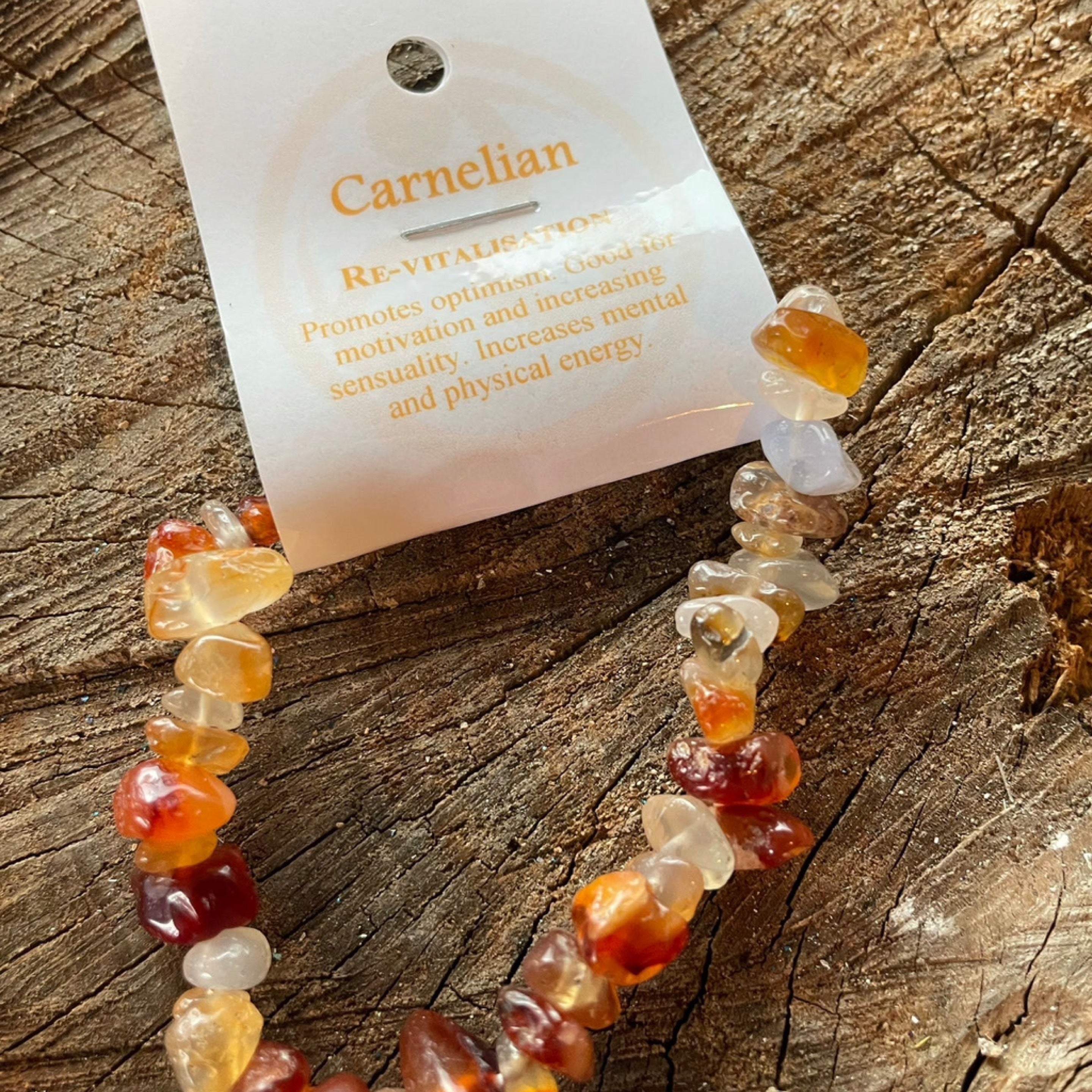Carnelian Chip Bracelet