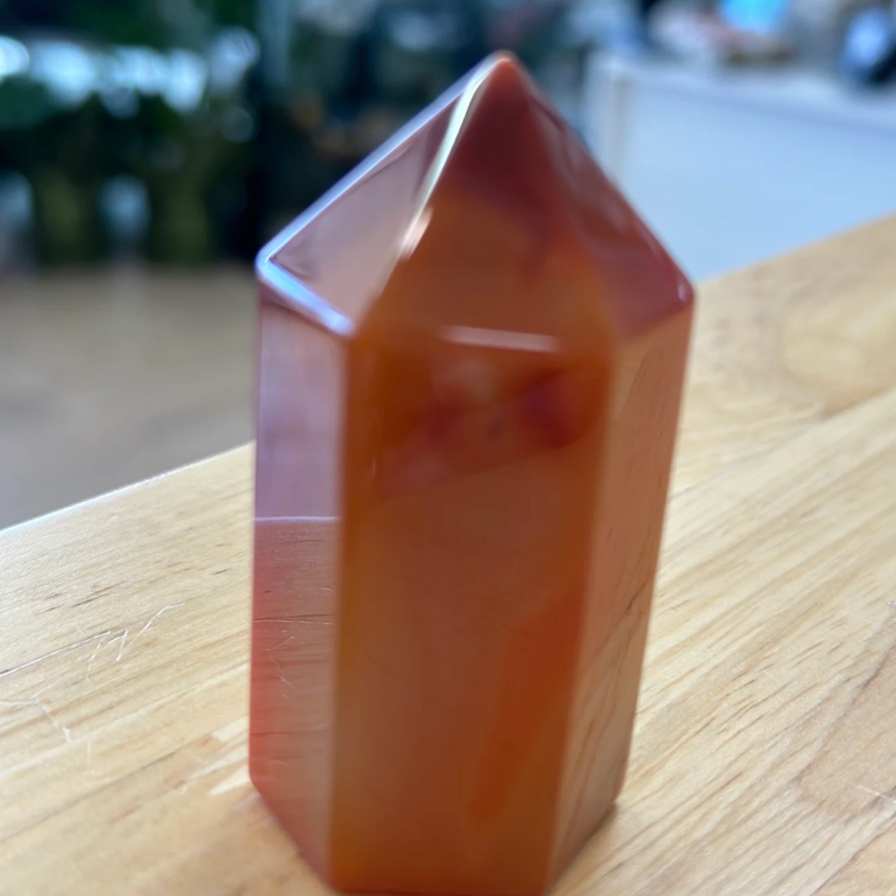 Carnelian Polished Point