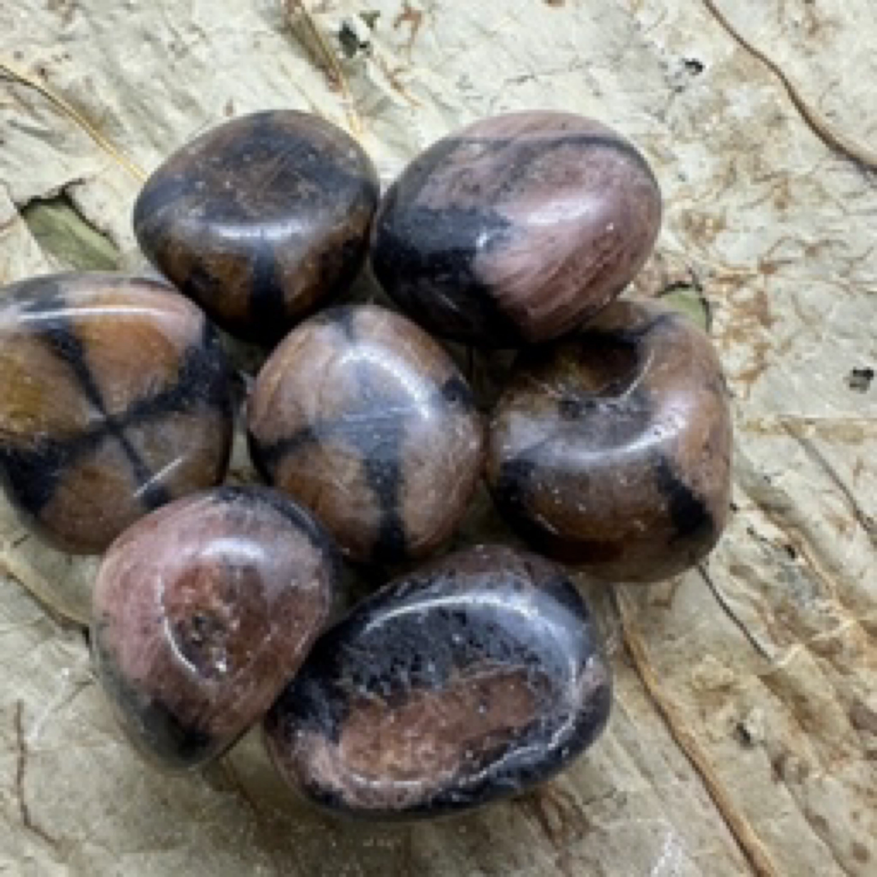 Chiastolite 'The Cross Stone' Tumbled Stones