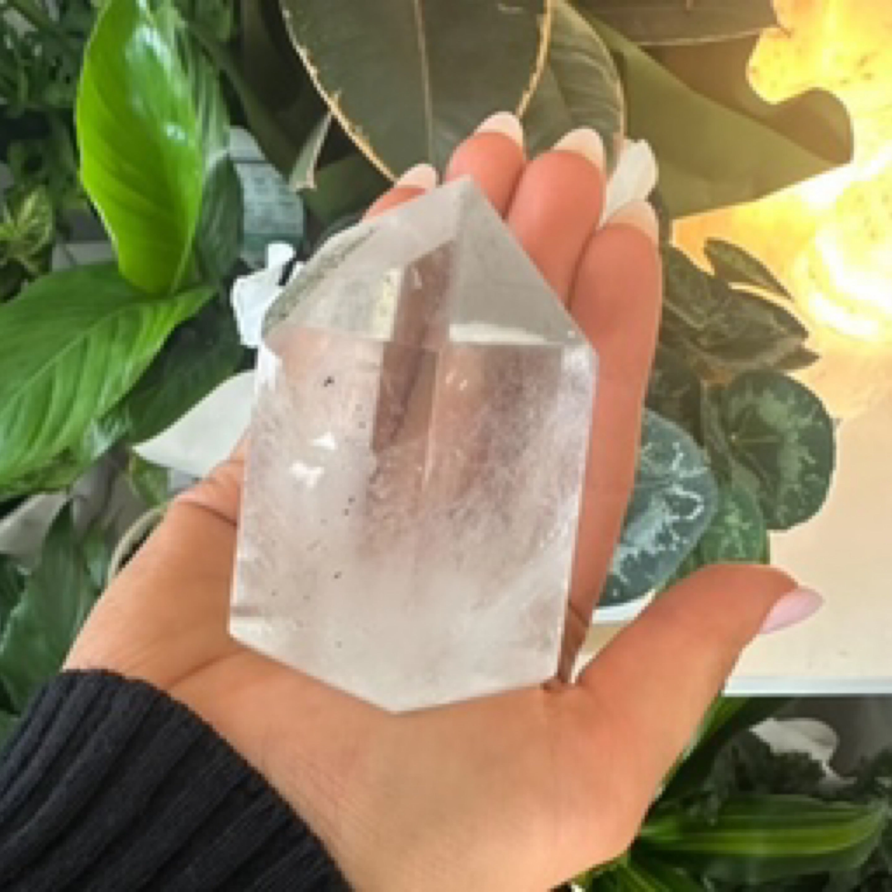 Chlorite in Clear Quartz Point