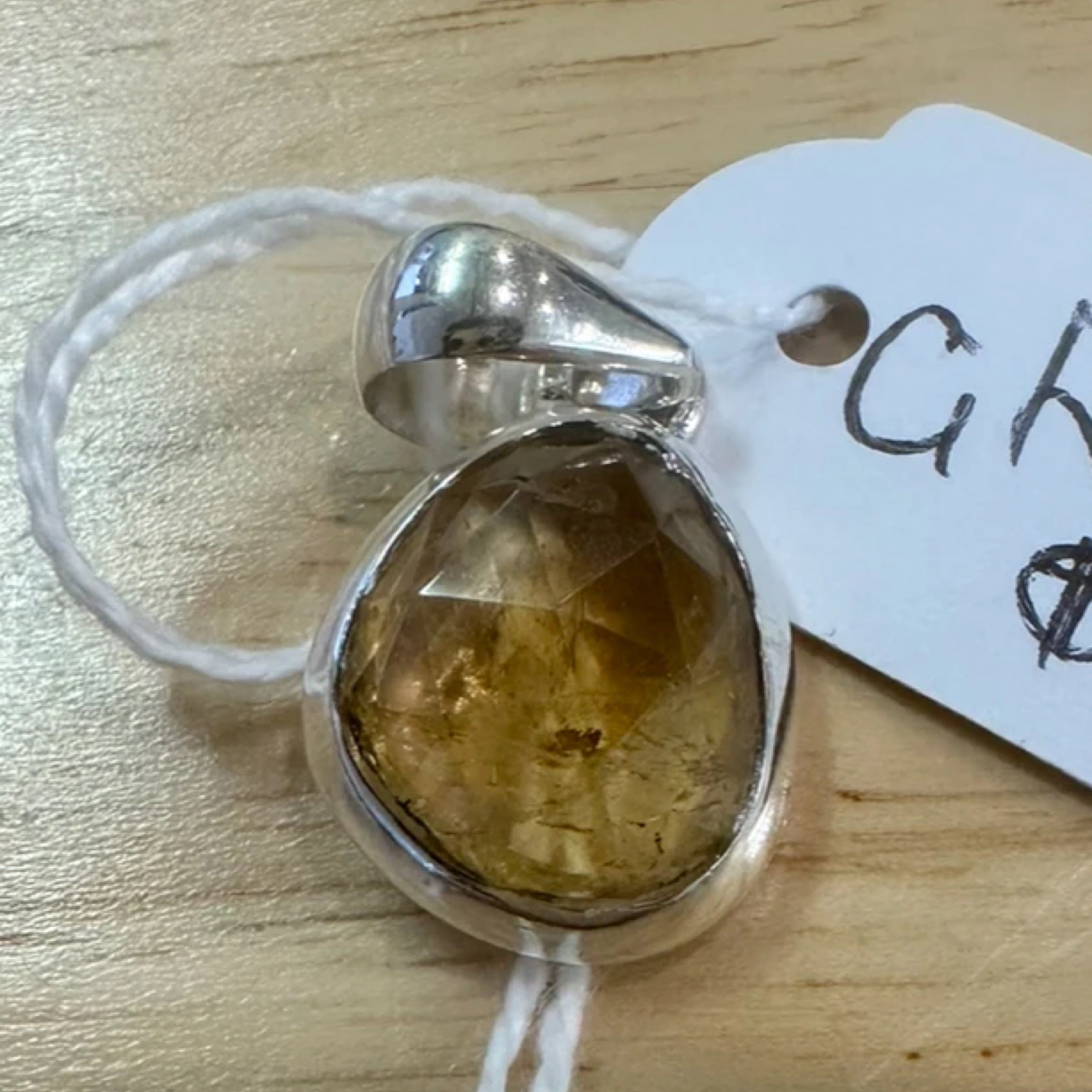 Citrine Sterling Silver Pendant
