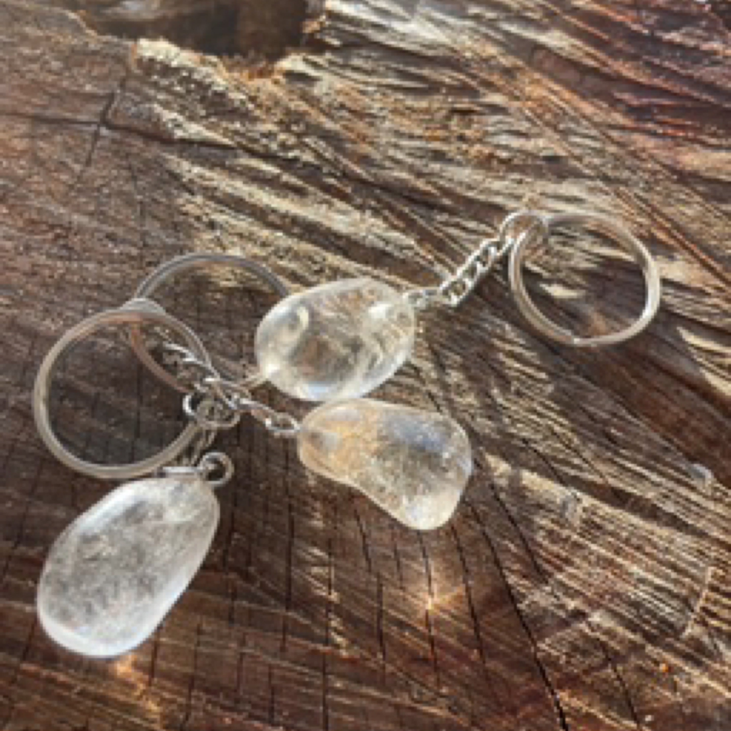Clear Quartz Key Chain