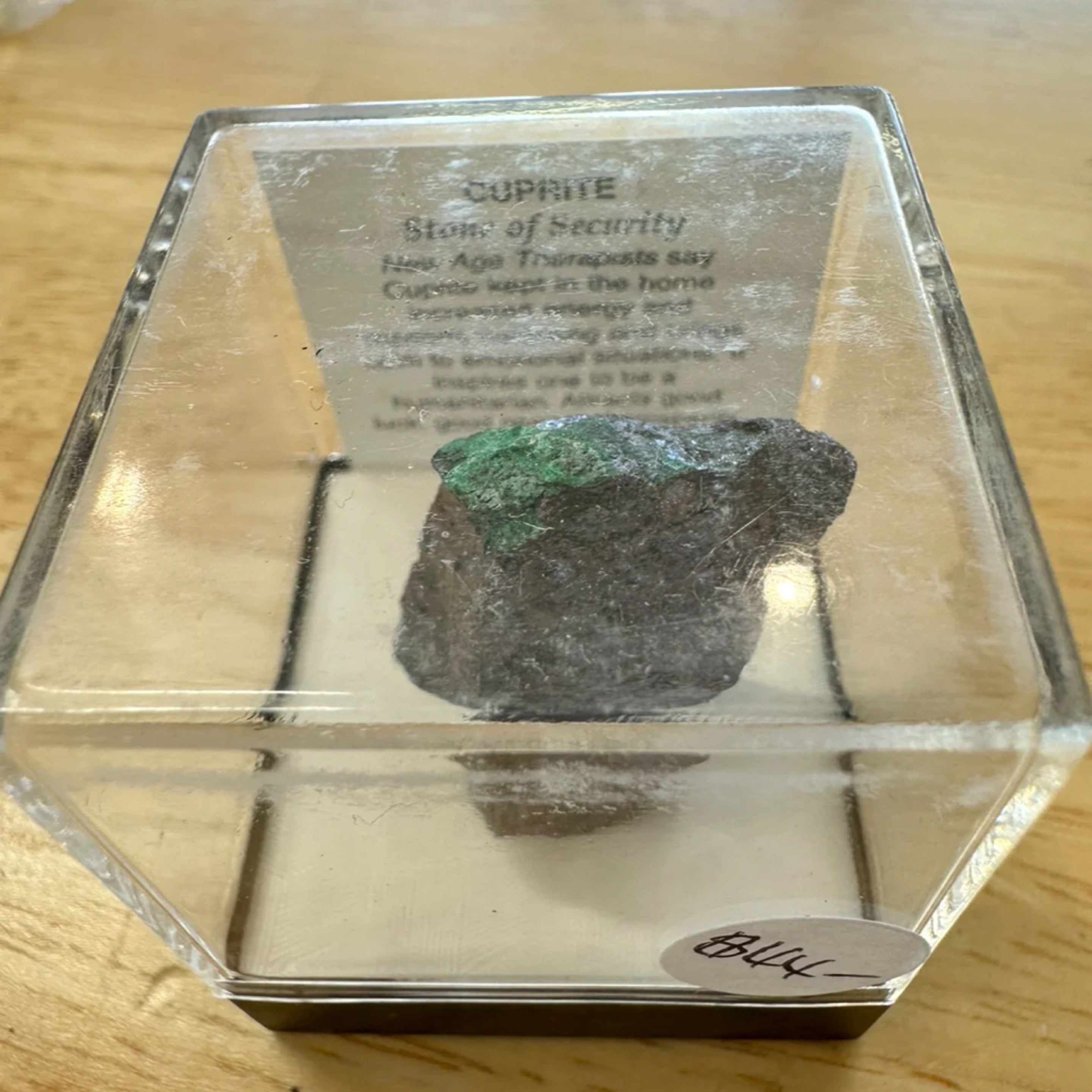 Cuprite Specimen Boxed