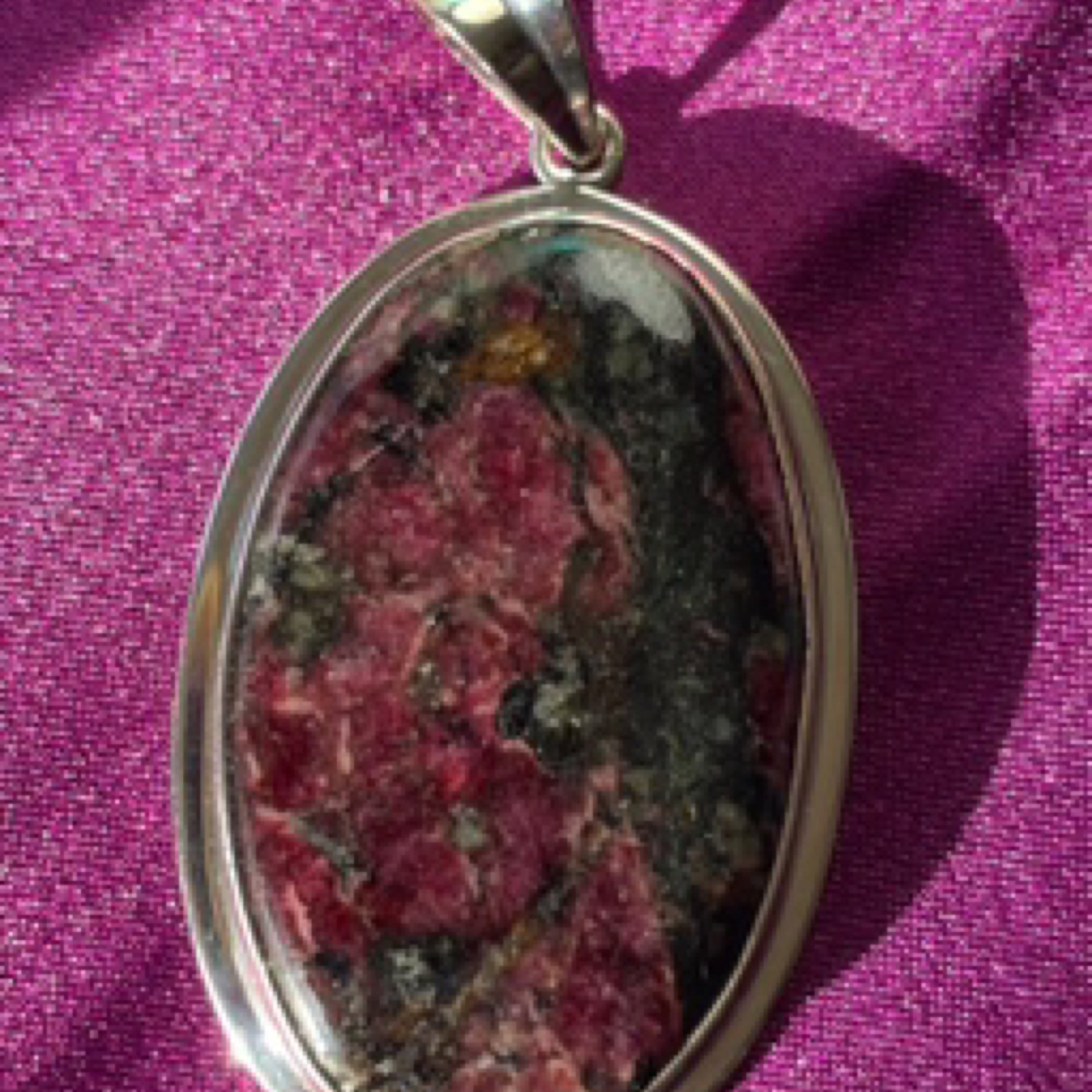 Eudialyte Sterling Silver Pendant