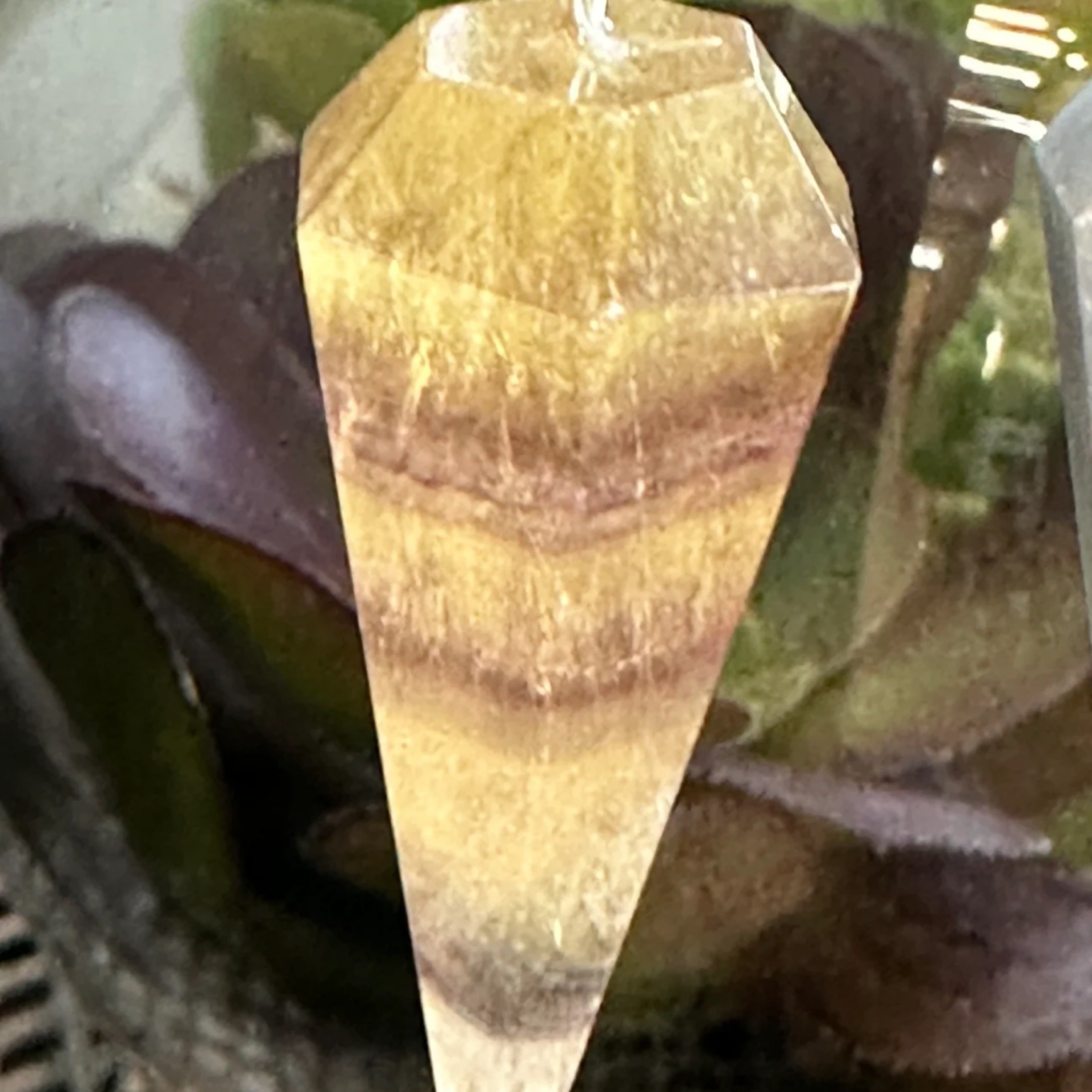 Fluorite Crystal Pendulum