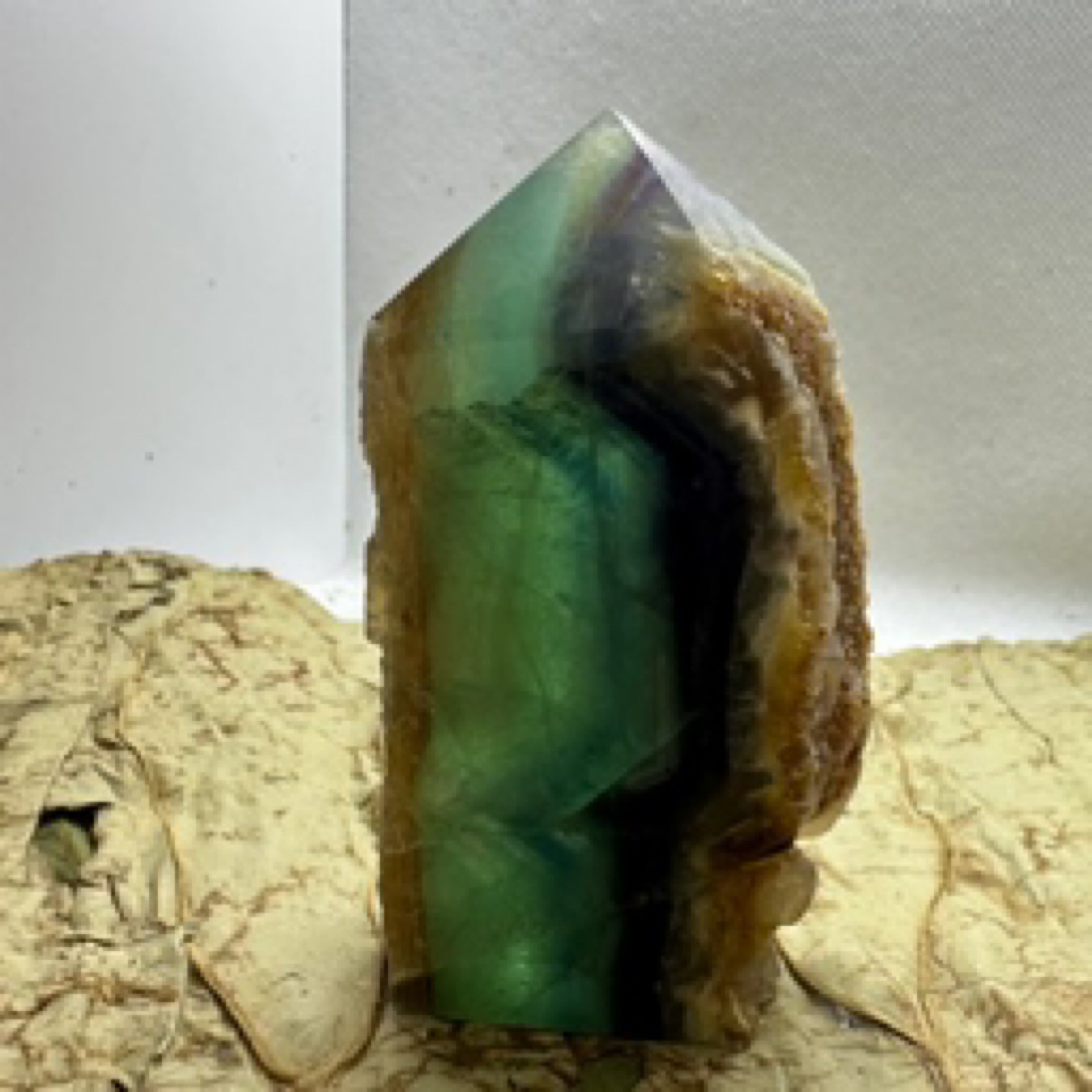 Fluorite Slice Natural Edge