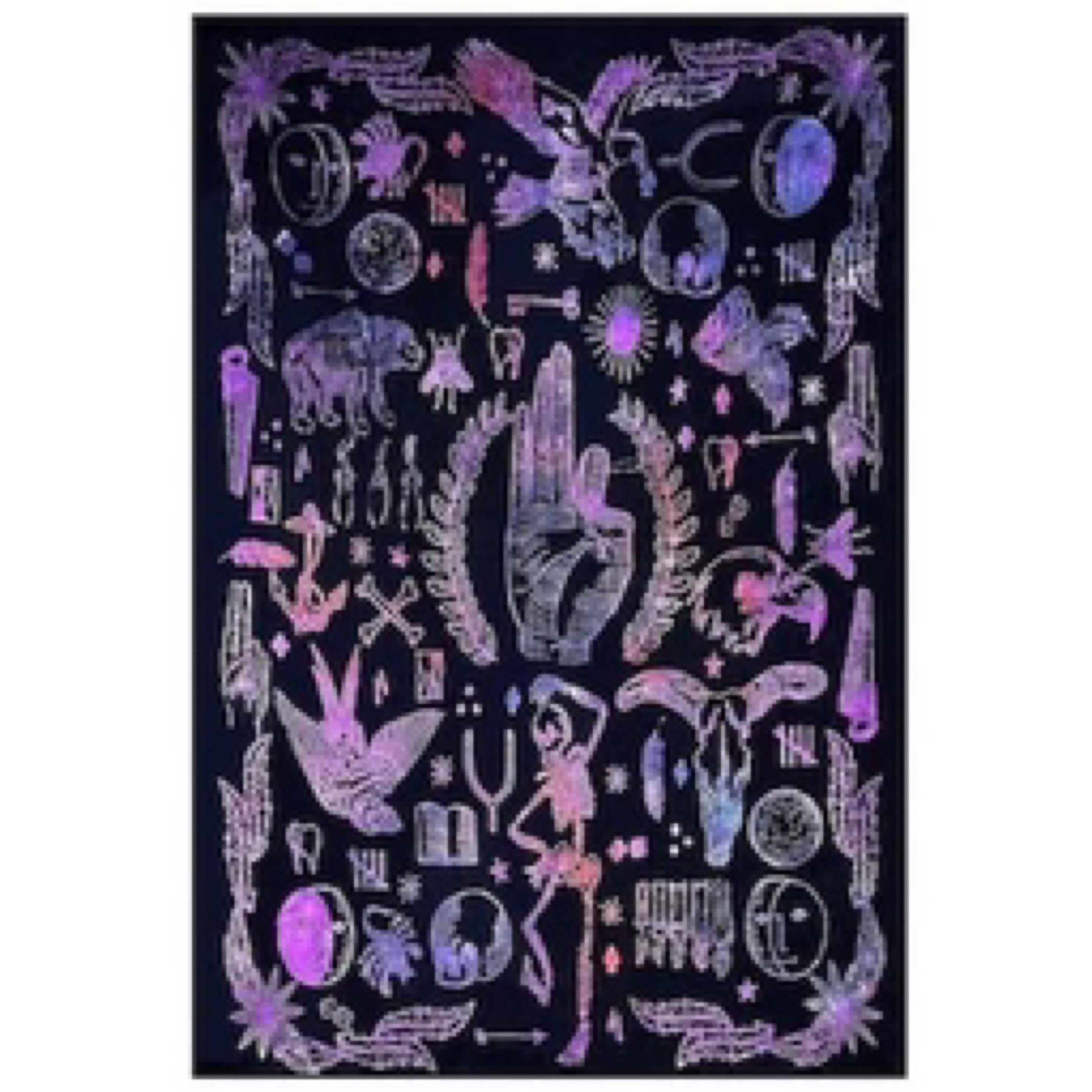 Gothic hand printed single throw.