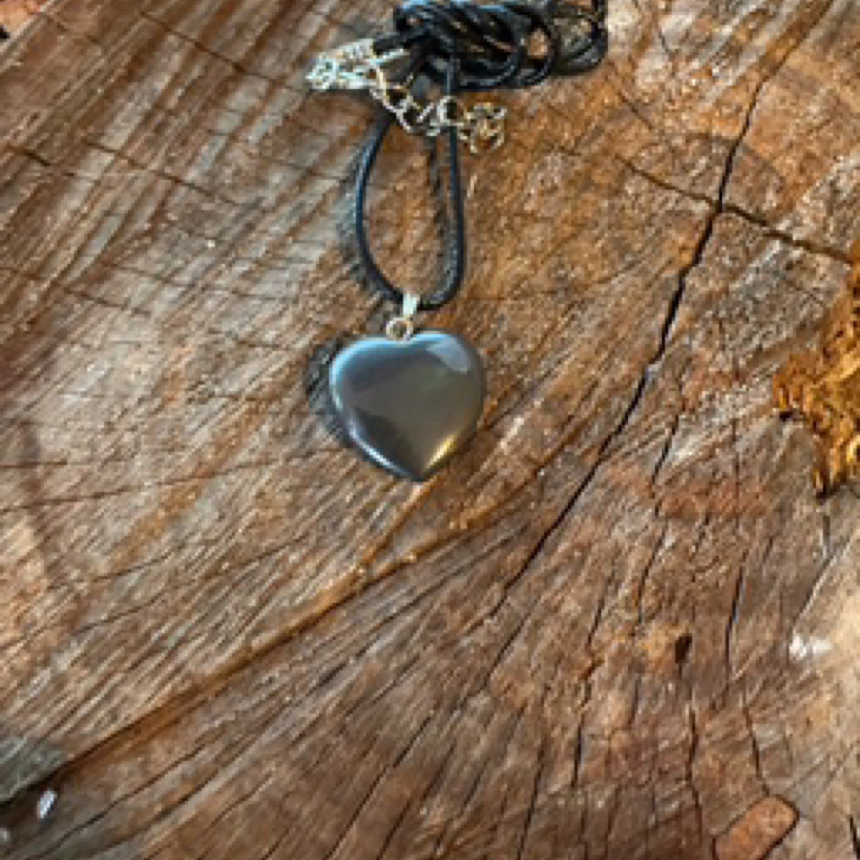 Hematite Heart Pendant